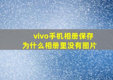 vivo手机相册保存为什么相册里没有图片