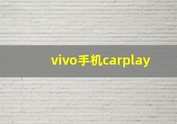 vivo手机carplay