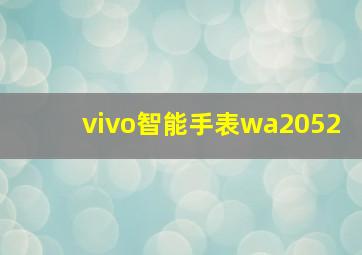 vivo智能手表wa2052