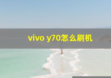 vivo y70怎么刷机