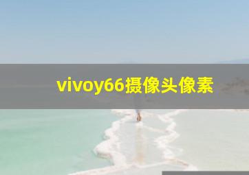 vivoy66摄像头像素