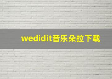 wedidit音乐朵拉下载