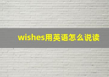 wishes用英语怎么说读