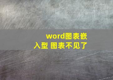 word图表嵌入型 图表不见了