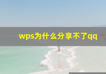 wps为什么分享不了qq