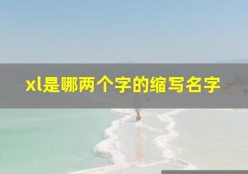 xl是哪两个字的缩写名字